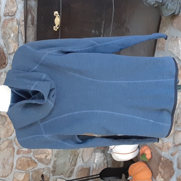 Athleta Blue Zip Hooded Jacket - Picture 5 of 7